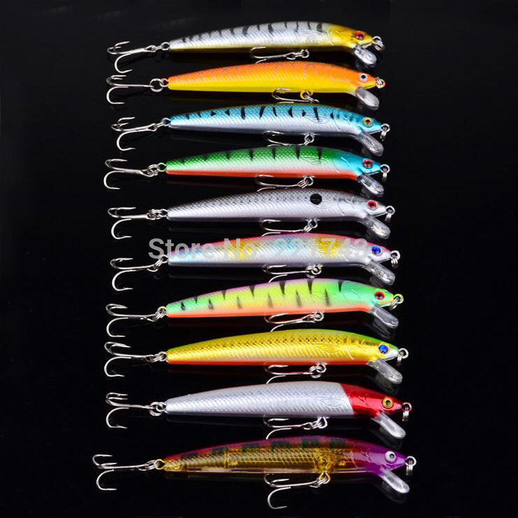 10-pcslot-85G-Laser-Minnow-Fishing-Lure-Floating-115cm18g-Wobblers-Artificial-Bait-Hard-Crankbaits-32558218934