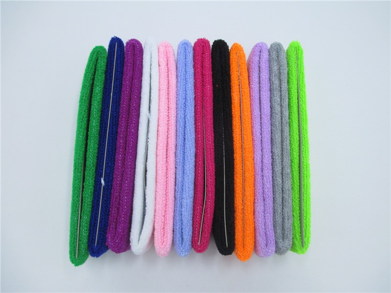 100-Cotton-Thick-Tower-Sports-Headband-Tennis-Badminton-Basketball-Sweatband-Head-Sweat-Band-Basketb-32655659339
