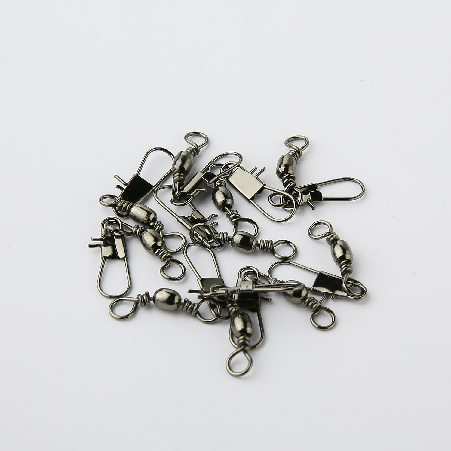 100PCS-4-6-7-81012-14-Interlock-Snap-Ball-Bearing-Swivel-Rolling-Solid-Rings-Fishing-Connector-Boat--32751708659