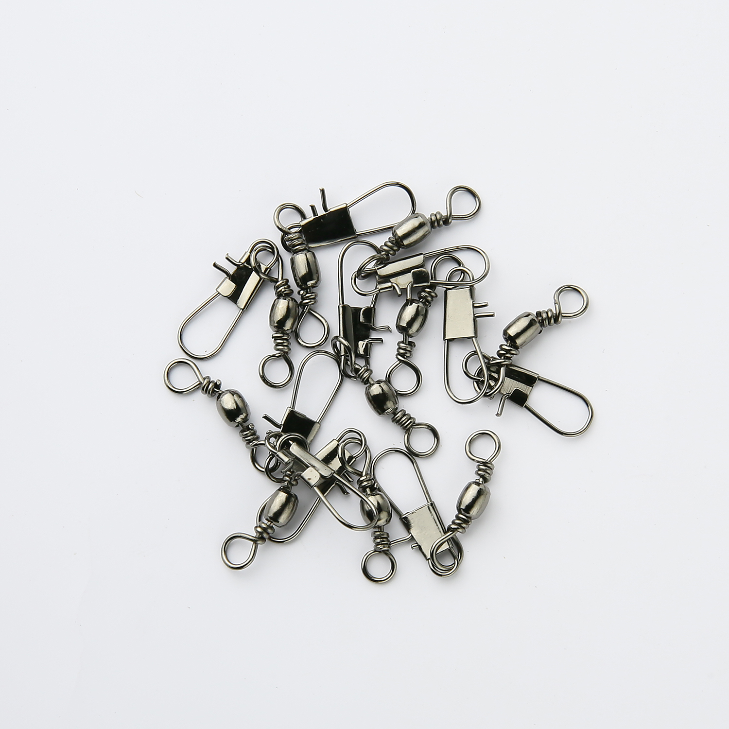 100PCS-4-6-7-81012-14-Interlock-Snap-Ball-Bearing-Swivel-Rolling-Solid-Rings-Fishing-Connector-Boat--32751708659
