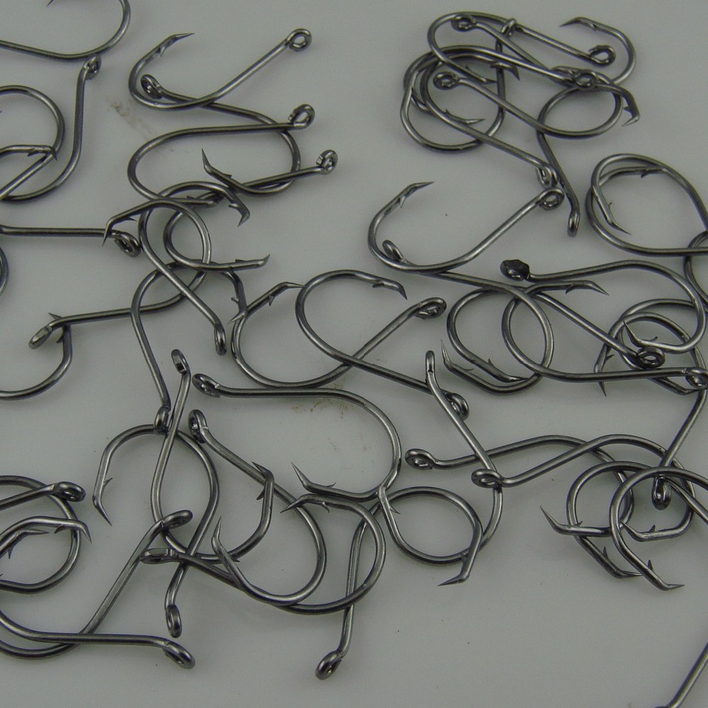 100PCSLOT-LineThink-Offset-Sport-Circle-Fishing-Hook-Chemically-Sharpened-Black-Nickel-Color-32316420259