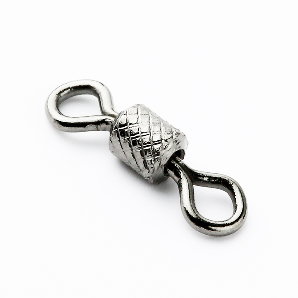 100pcs-Copper-Fishing-Connector-Swivels-Knurling-Ball-Bearing-Swivel-With-Safety-Snap-Solid-Rolling--32779359555