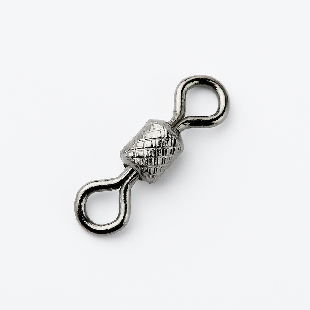 100pcs-Copper-Fishing-Connector-Swivels-Knurling-Ball-Bearing-Swivel-With-Safety-Snap-Solid-Rolling--32779359555