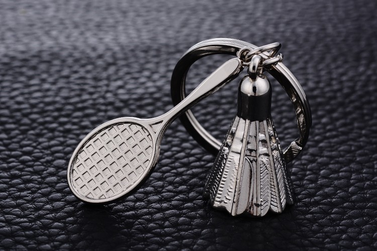 10PCS-Zinc-Alloy-Badminton-Style-Key-Ring-Chain-Holder-Creative-Metal-Keychains-Car-Keyfobs-Charm-Ba-32612974093