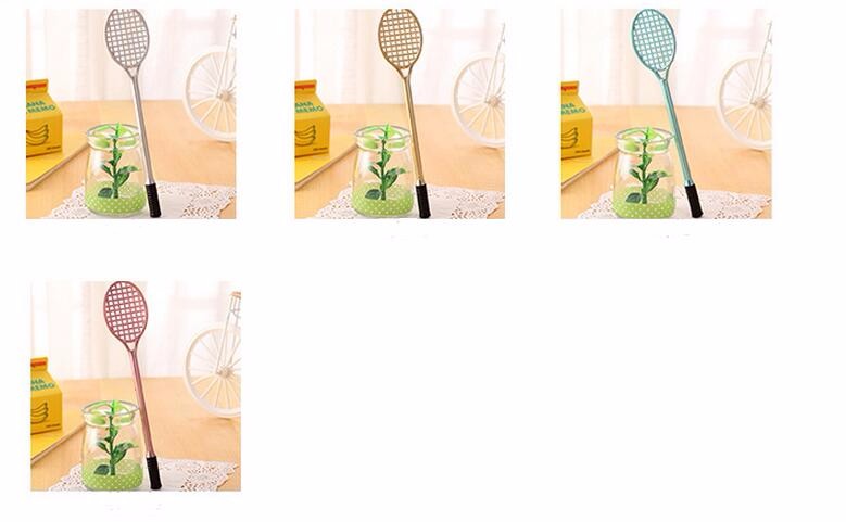 12-PiecesLot-Lovely-Badminton-Racquet-Shape-Gel-Pens-195cm-Kawaii-School-Supplies-Material-Escolar-S-32740692955