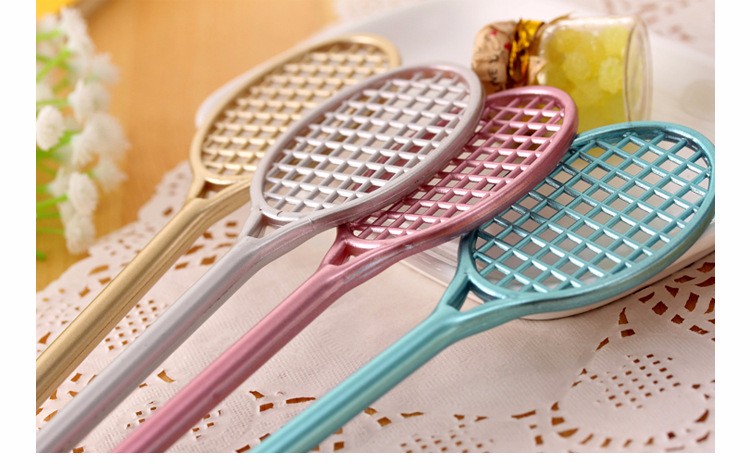 12-PiecesLot-Lovely-Badminton-Racquet-Shape-Gel-Pens-195cm-Kawaii-School-Supplies-Material-Escolar-S-32740692955