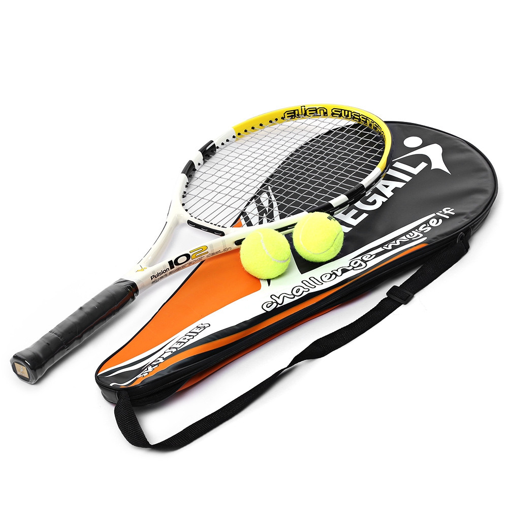 2ColorsREGAILTennisRacketRaqueteDeTennisCarbonAluminumAlloyFrameRegularGradeUnisexTennisRacketCellosilkThread-32695467923