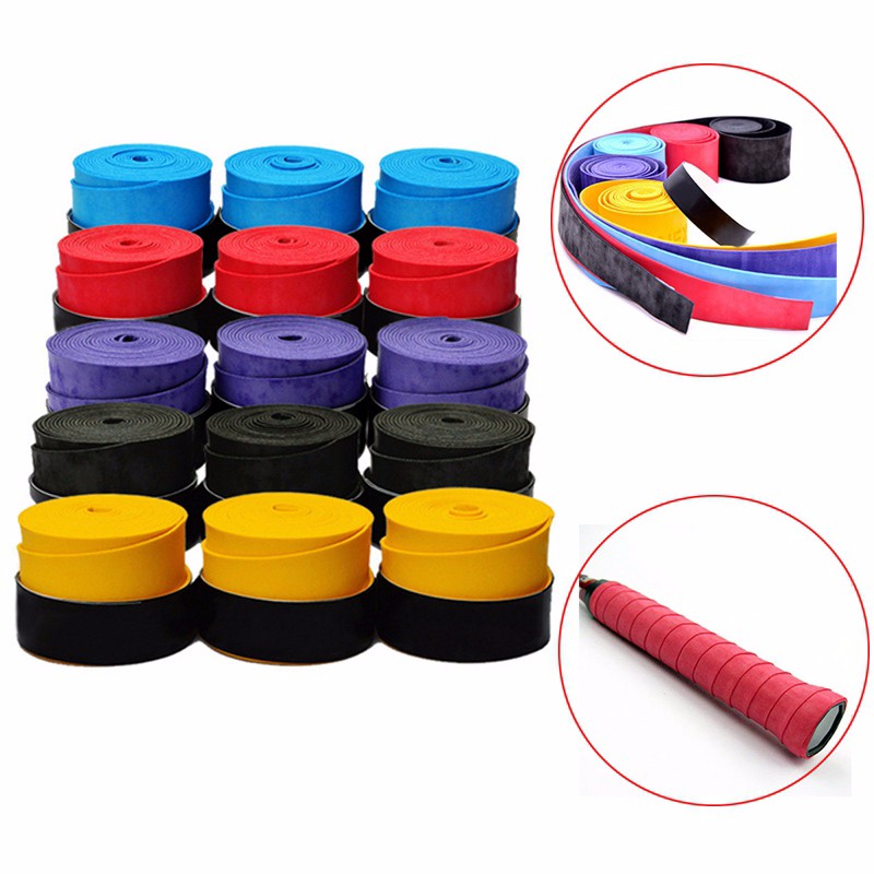 2pcs-Sweat-Absorb-Dry-Feel-Tennis-Grip-Badminton-Overgrip-Squash-Racket-Grips-Fish-Pole-Tape-Anti-Sl-32690347416