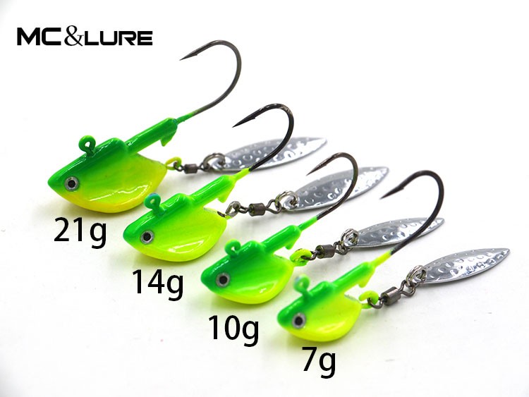 2pcspack--7g1014g21g-Fishing-Jig-Head-Hooks-With-Spinner--Metal-Spoon-Fish-Hook-Soft-bait-hook-Fishi-32643090217