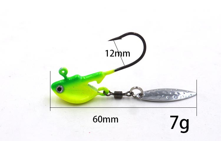 2pcspack--7g1014g21g-Fishing-Jig-Head-Hooks-With-Spinner--Metal-Spoon-Fish-Hook-Soft-bait-hook-Fishi-32643090217