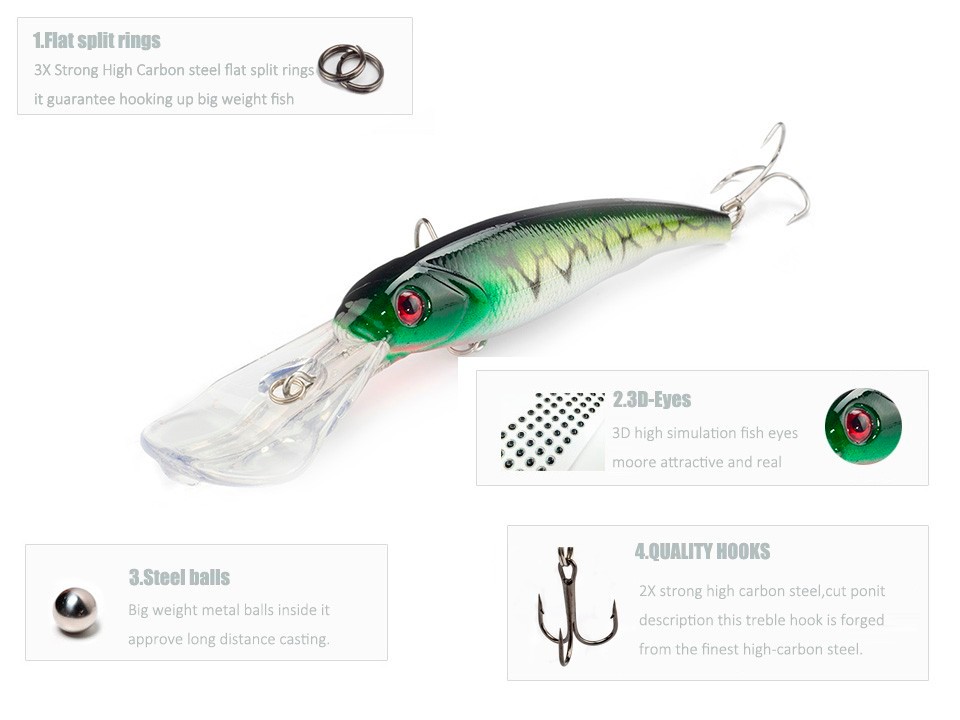 3PCSLot-SEALURER-Fishing-Lure-Big-Float-Minnow-Artificial-Plastic-Deep-Diver-Hard-Lures-3D-Eyes-Cran-32789302955