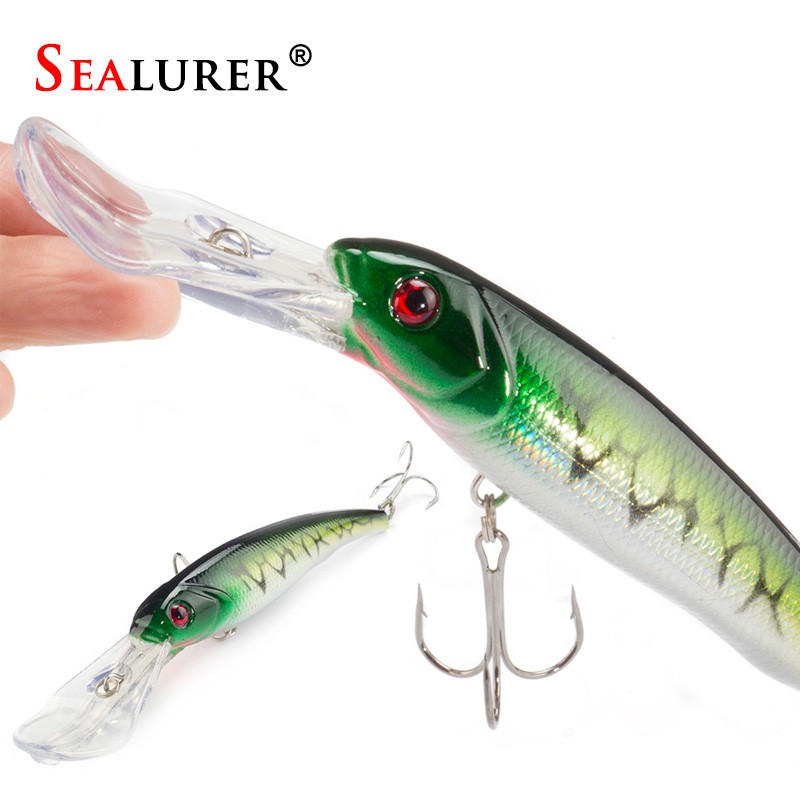 3PCSLot-SEALURER-Fishing-Lure-Big-Float-Minnow-Artificial-Plastic-Deep-Diver-Hard-Lures-3D-Eyes-Cran-32789302955