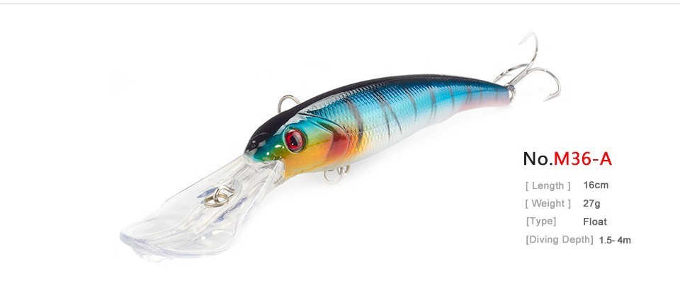 3PCSLot-SEALURER-Fishing-Lure-Big-Float-Minnow-Artificial-Plastic-Deep-Diver-Hard-Lures-3D-Eyes-Cran-32789302955