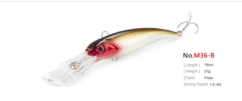 3PCSLot-SEALURER-Fishing-Lure-Big-Float-Minnow-Artificial-Plastic-Deep-Diver-Hard-Lures-3D-Eyes-Cran-32789302955