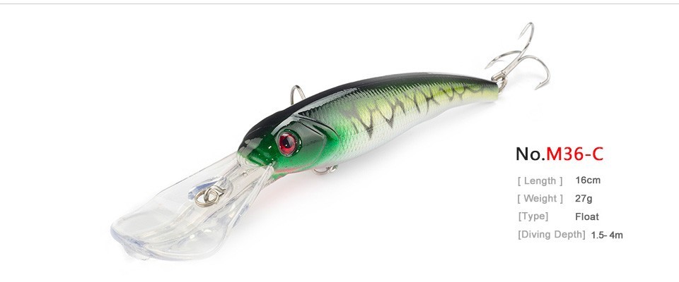 3PCSLot-SEALURER-Fishing-Lure-Big-Float-Minnow-Artificial-Plastic-Deep-Diver-Hard-Lures-3D-Eyes-Cran-32789302955