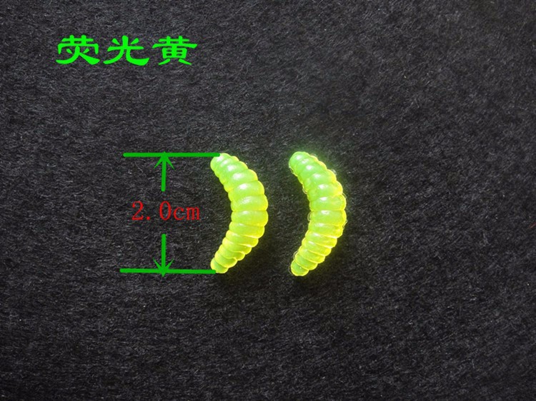 50PCS-2cm-04g-fishing-lure-maggot-Grub-Soft-Lure-Baits-smell-Worms-mixed-color-Fishing-Lures-Fishy-S-32405550911