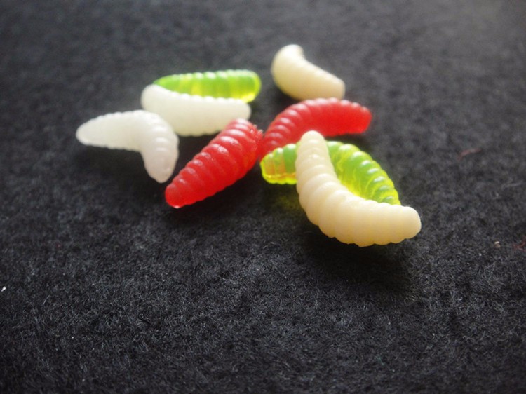 50PCS-2cm-04g-fishing-lure-maggot-Grub-Soft-Lure-Baits-smell-Worms-mixed-color-Fishing-Lures-Fishy-S-32405550911