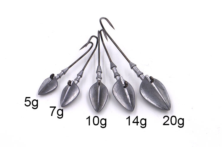 5PCSlot-fishing-lure5g7g10g14g20g--Jig-Head-hooks-fishing-bait-Soft-worm-soft-bait--Metal-jig-sharp--32638462267