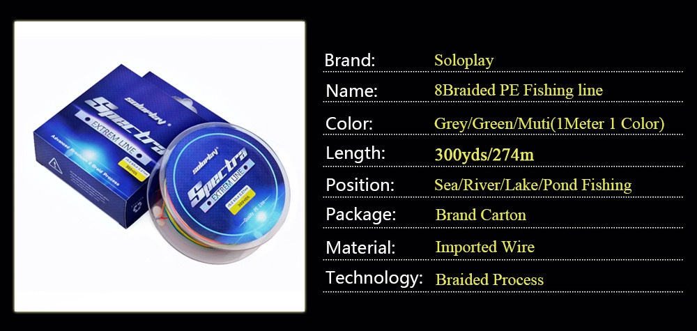 Big-Discount8X-Braid-Line-300YDS274M-1-Meter-1-Color-8-Strands-Multi-Color-Super-Strong-Braided-Fish-32767499366