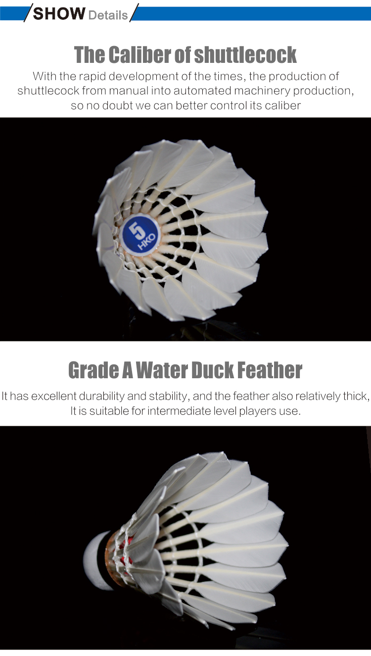Free-Shipping-original-HonKoo-badminton-shuttlecocks-HKO5-Top-grade-duck-feather-shuttlecocks-for-To-32213006135