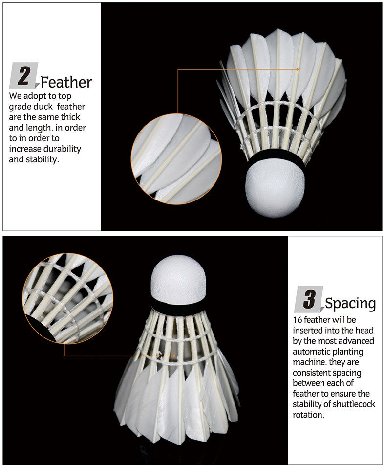 Free-shipping-Original-WECAN-badminton-shuttlecock-SEIVER-Feather-Shuttlecock-Best-grade-duck-feathe-32570450092