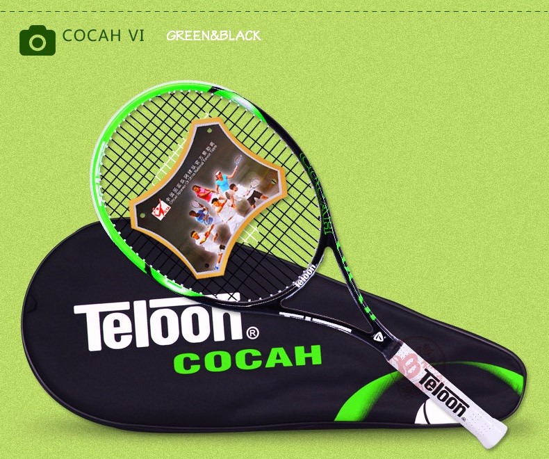 FreeShipTopQualityNewTeloonTennisRacketCarbonTrainingRacketsforManGrip414or438TennisRacquetK--R0002-32763197870