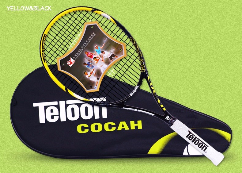 FreeShipTopQualityNewTeloonTennisRacketCarbonTrainingRacketsforManGrip414or438TennisRacquetK--R0002-32763197870