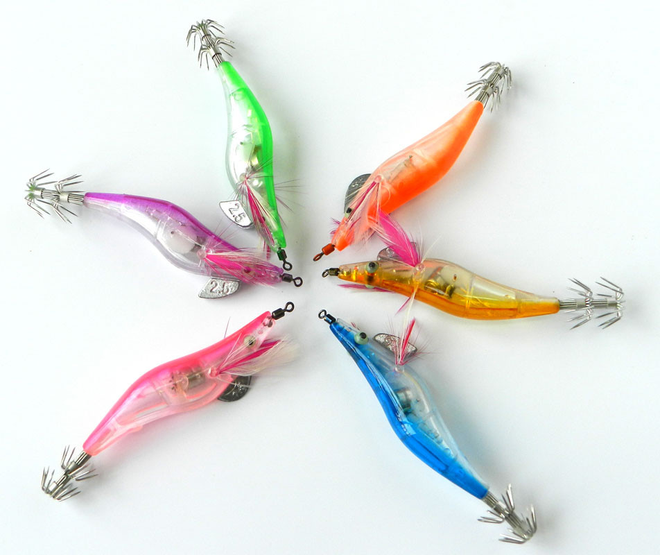 HENGJIA-25-4-inch-10cm--125g-LED-Electronic-Squid-Jig-Luminous-Fishing-Wood-Shrimp-Lure-32245183927