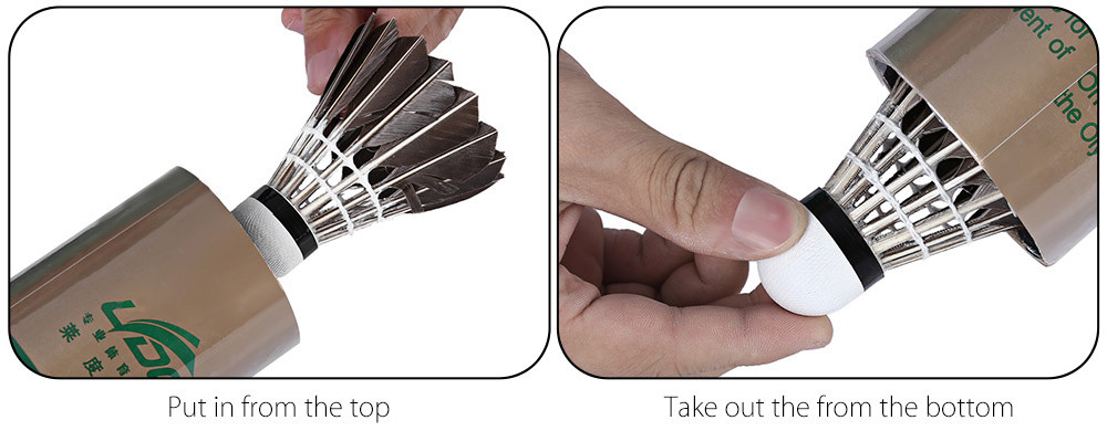 LYDOO-12pcslot-Portable-Black-Goose-Feather-Badminton-Balls-Shuttlecock-Shuttlecocks-Outdoor-Sports--32689620622