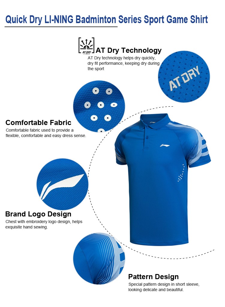 Li-Ning-Men39s-Badminton-Series-Training-T-Shirts-Quick-Dry-Flexible-Breathable-Match-Sports-T-Shirt-32687363509