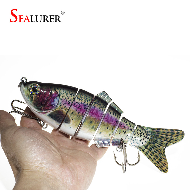 New-Artificial-Bait-Big-Fishing-Lure-6-Segment-Swimbait-Crankbait-Hard-Bait-Slow-110g-20cm-Fish-hook-32686402136
