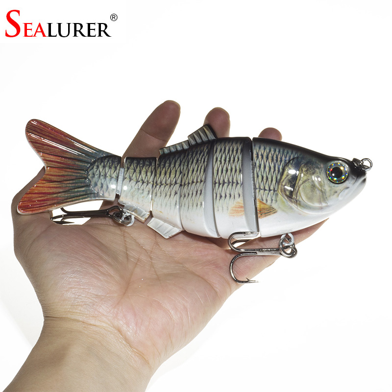 New-Artificial-Bait-Big-Fishing-Lure-6-Segment-Swimbait-Crankbait-Hard-Bait-Slow-110g-20cm-Fish-hook-32686402136