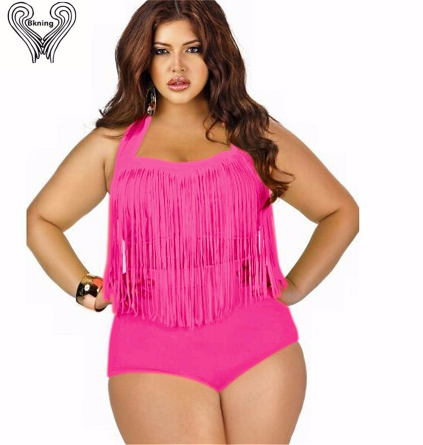 Plus-Size-Fringe-Bikini-Set-Underwiere-Push-Up-Swimwear-Women-High-Waist-Bath-Suit-Swimming-Pool-Wea-32758735032