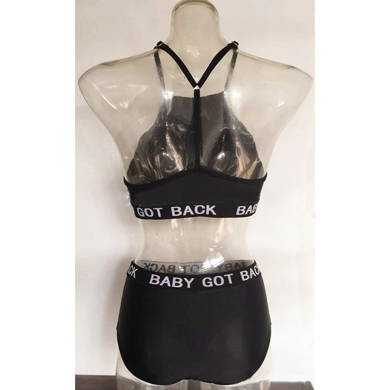 Women-high-waist-bikini-set-baby-got-back-letter-print-swimsuit-padded-bathing-suit-Beach-swimming-s-32780150493