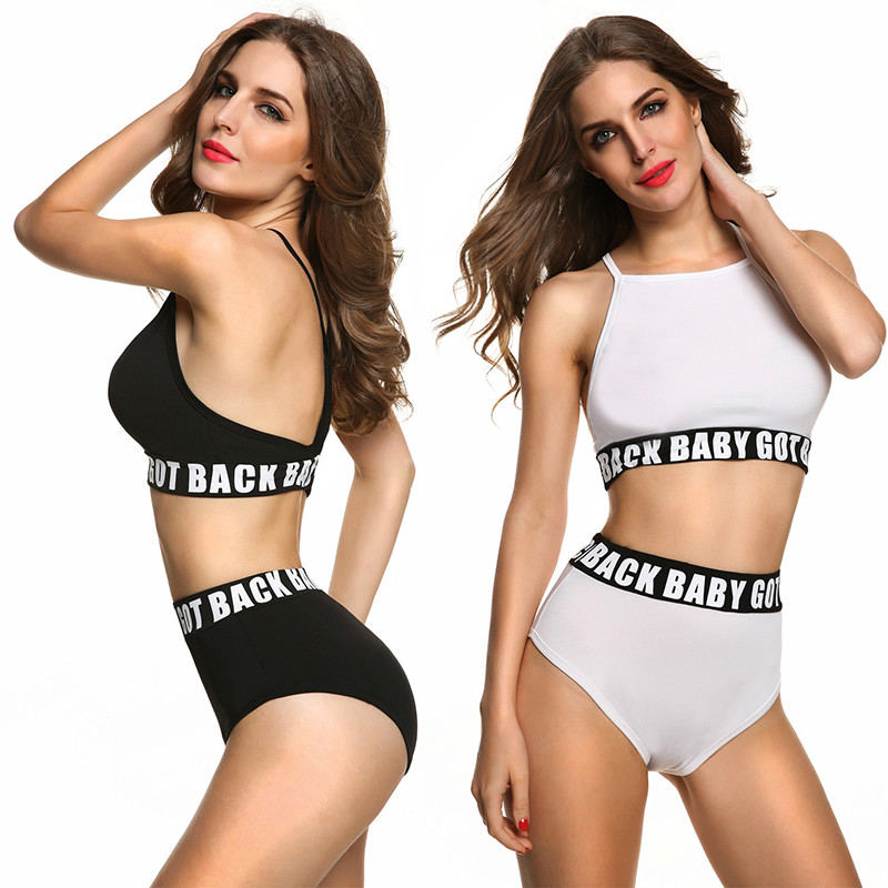Women-high-waist-bikini-set-baby-got-back-letter-print-swimsuit-padded-bathing-suit-Beach-swimming-s-32780150493