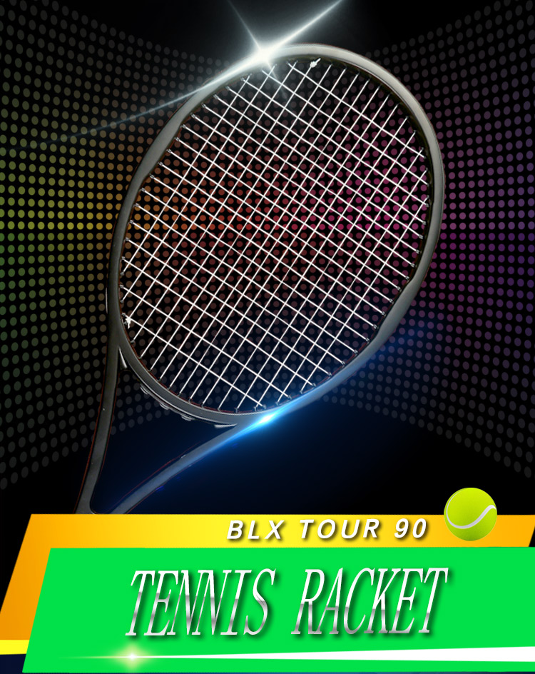 blx95blx90RogerFedererBlackTennisRacketEquippedwithBagFoamedHandleGlue100CarbonFibreFrameFreeshipping-32792814865