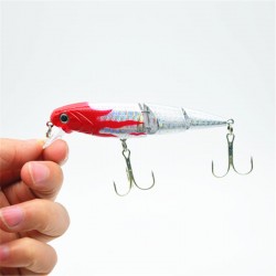 1 pcs 15.8 g 11 cm Three Segment Fishing Lures  Exquisite Economic Hard Baits With Sharp Treble Hooks Creative