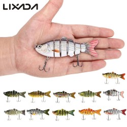 11 colors!! Lixada 10cm 20g Fishing Wobblers 6 Segments Lifelike Swimbait Crankbait Hard Fishing Lure Carp Fishing Tackle Pesca