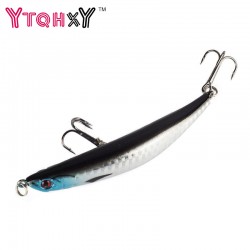 1pcs Fishing Tackle Hard Minnow Lure Artificial Bait Fishing Lure with 2 Fish Hook 9cm/8.3g Mixed 5 color Free Shipping YE-80