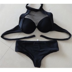 2017 Push Up Women Bikini Set Swimwear White Bathing Suit Lace Bra Plus Size High Waist Swimsuit Biquini Maillot De Bain E577