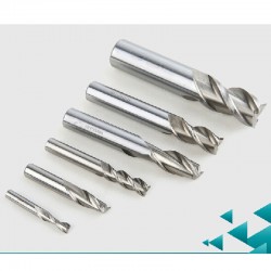 Cnc tool 3 flutes blade diameter 2-10mm router bit vertical milling cutter HSS-Al carbide end mill engraving bits 10pcs/set