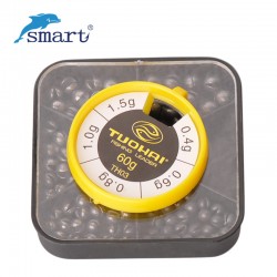 Free Shipping76pcsX2boxes/Lot Round Split Shot Lead Weight Pesca Acesorios Fishing Tackle Lead Drop Black Fishing Sinker Kits