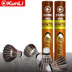 Free shipping original Kunli Badminton shuttlecocks KL-08 Top grade black goose feather shuttlecocks  Super durable