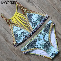MOOSKINI Sexy Bikinis Women Swimsuit 2017 Brazilian Bikini Set Bandage Beach Wear Women Bathing Suits Swim Suit Maillot De Bain 